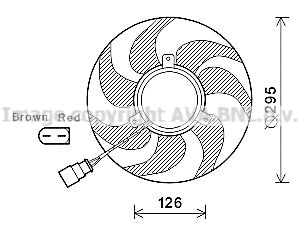 AVA QUALITY COOLING Вентилятор, охлаждение двигателя VW7535